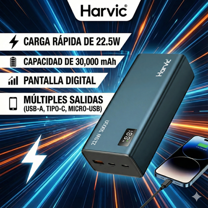 Power Bank Harvic 30,000 mAh