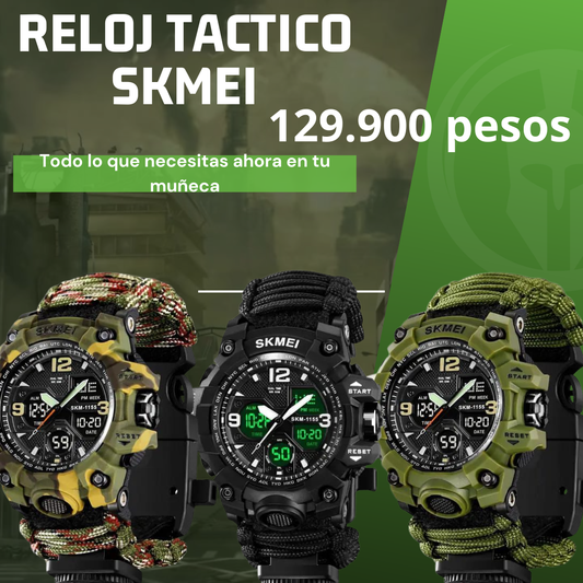 Reloj Táctico de Supervivencia Skmei 1155