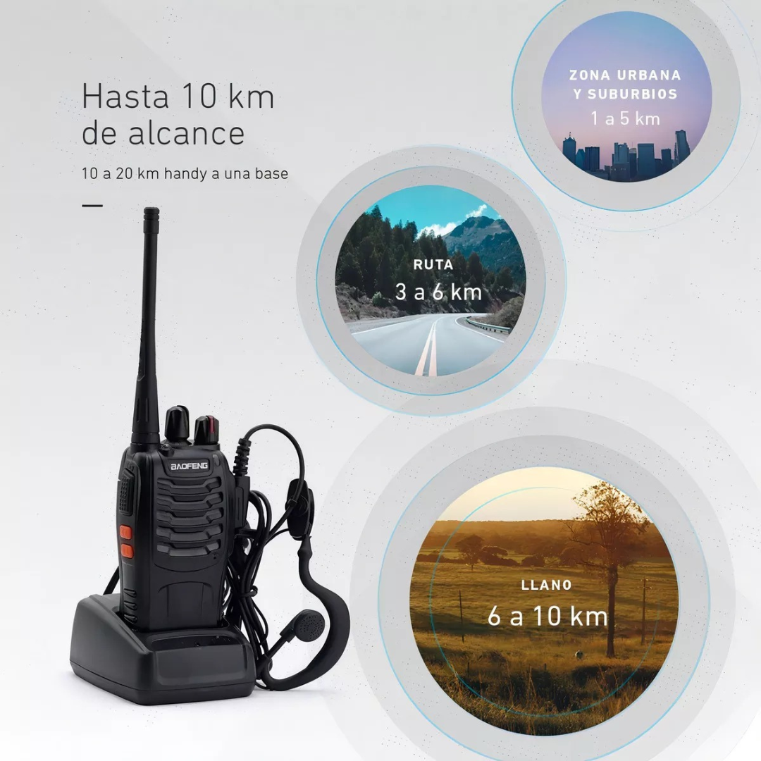 Combo x2 Radios Walkie Talkie Baofeng BF-888S