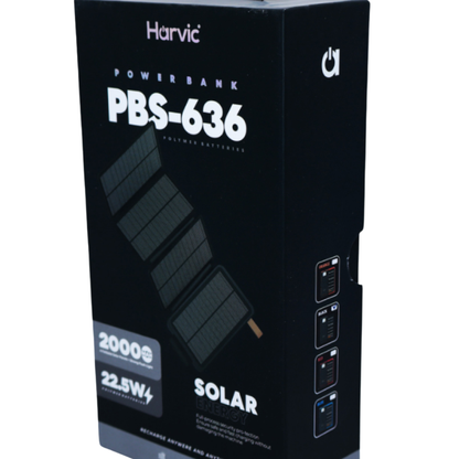 Power Bank Solar Harvic Pbs636 20.000